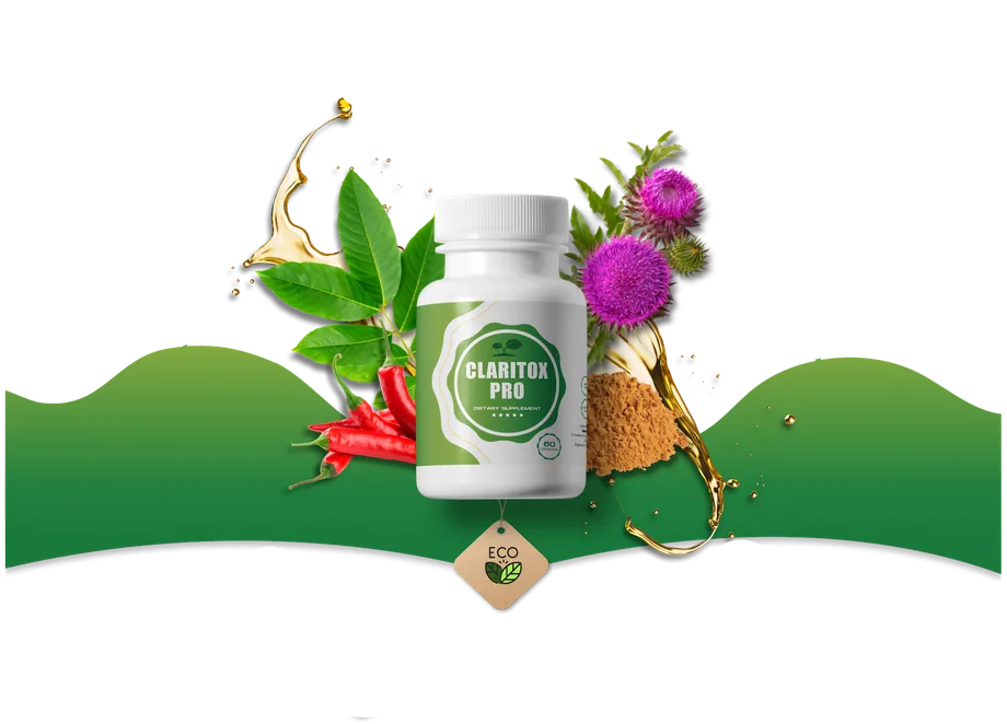Claritox Pro supplement bottle with natural botanical ingredients